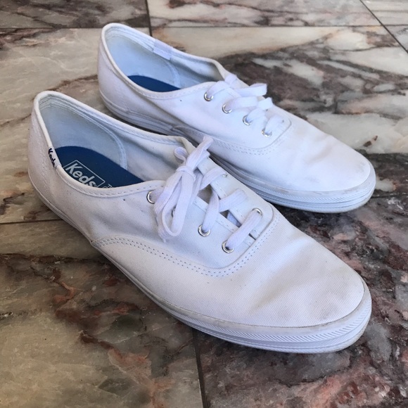 all white keds
